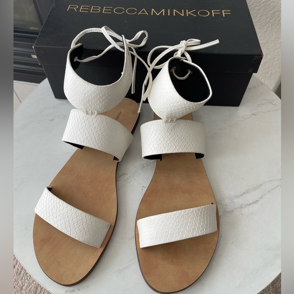 Rebecca Minkoff Shoes - Rebecca Minkoff White Emma Summer Sandals size 9m